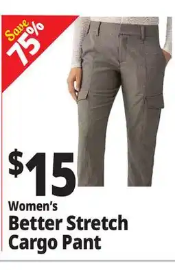 Ocean State Job Lot Women's Better Stretch Cargo Pant offer