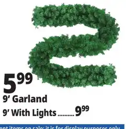 Ocean State Job Lot 9' Garland offer