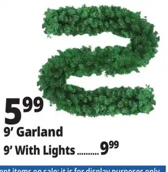 Ocean State Job Lot 9' Garland offer