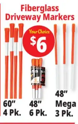 Ocean State Job Lot Fiberglass Driveway Markers offer