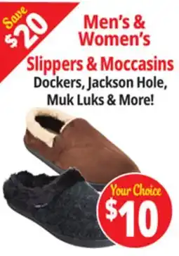 Ocean State Job Lot Men's & Women's Slippers & Moccasins offer