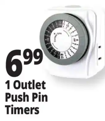 Ocean State Job Lot 1 Outlet Push Pin Timers offer