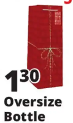 Ocean State Job Lot Christmas Gift Bags Oversize Bottle offer