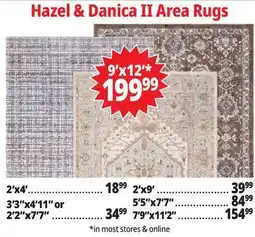 Ocean State Job Lot Hazel & Danica II Area Rugs offer