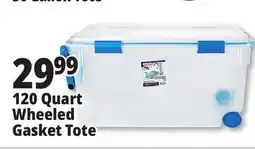 Ocean State Job Lot 120 Quart Wheeled Gasket Tote offer