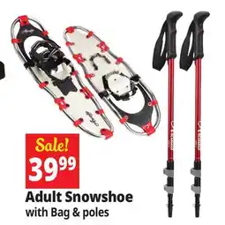 Ocean State Job Lot Adult Snowshoes with Bag & Poles offer