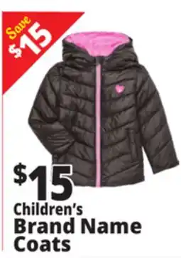 Ocean State Job Lot Children's Brand Name Coats offer