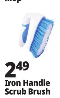 Ocean State Job Lot Iron Handle Scrub Brush offer