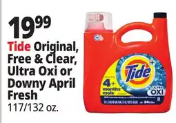 Ocean State Job Lot Tide Original, Free & Clear, Ultra Oxi or Downy April Fresh offer