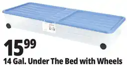Ocean State Job Lot 14 Gal. Under The Bed with Wheels offer
