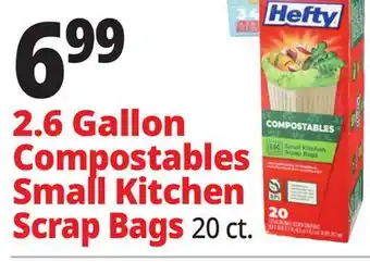 Ocean State Job Lot 2.6 Gallon Compostables Small Kitchen Scrap Bags offer
