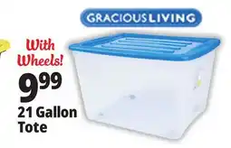 Ocean State Job Lot Gracious Living 21 Gallon Tote offer