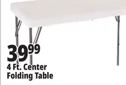 Ocean State Job Lot 4 Ft. Center Folding Table offer