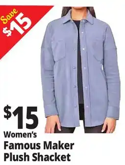 Ocean State Job Lot Women's Famous Maker Plush Shacket offer