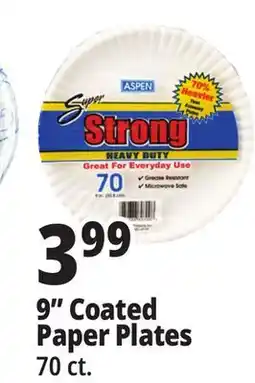 Ocean State Job Lot 9 Coated Paper Plates offer