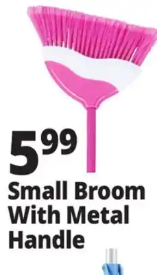 Ocean State Job Lot Small Broom With Metal Handle offer