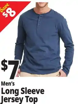 Ocean State Job Lot Men's Long Sleeve Jersey Top offer