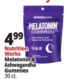 Ocean State Job Lot Nutrition Works Melatonin & Ashwagandha Gummies offer