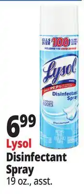Ocean State Job Lot Lysol Disinfectant Spray offer