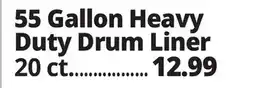 Ocean State Job Lot Rough Stuff 55 Gallon Heavy Duty Drum Liner offer