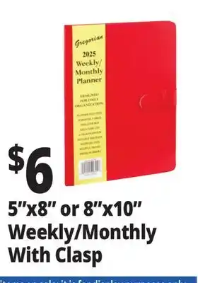 Ocean State Job Lot 5x8 or 8x10 Weekly/Monthly With Clasp offer