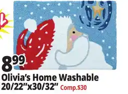 Ocean State Job Lot Accent Rug Closeout Olivia's Home Washable 20/22x30/32 offer