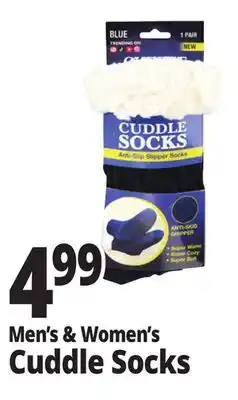 Ocean State Job Lot Men's & Women's Cuddle Socks offer