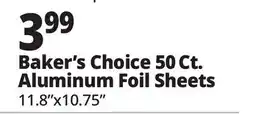 Ocean State Job Lot Baker's Choice 50 Ct. Aluminum Foil Sheets offer