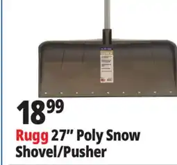 Ocean State Job Lot Rugg 27 Poly Snow Shovel/Pusher offer