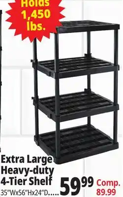 Ocean State Job Lot Extra Large Heavy-duty 4-Tier Shelf offer