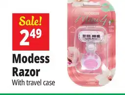 Ocean State Job Lot Modess Razor offer