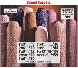 Ocean State Job Lot Bound Carpets Matching 2 Pc. Set offer