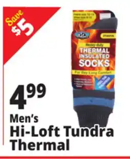 Ocean State Job Lot Men's Hi-Loft Tundra Thermal offer
