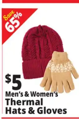 Ocean State Job Lot Men's & Women's Thermal Hats & Gloves offer