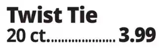 Ocean State Job Lot Twist Tie offer