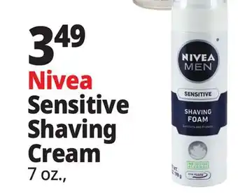 Ocean State Job Lot Nivea Sensitive Shaving Cream offer