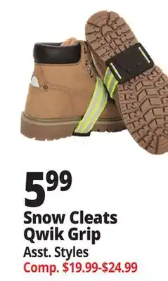 Ocean State Job Lot Snow Cleats Qwik Grip offer