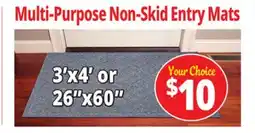 Ocean State Job Lot Multi-Purpose Non-Skid Entry Mats offer