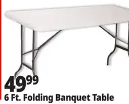 Ocean State Job Lot 6 Ft. Folding Banquet Table offer