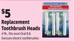 Ocean State Job Lot Replacement Toothbrush Heads offer