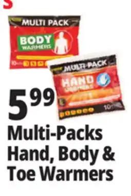 Ocean State Job Lot Multi-Packs hand, Body & Toe Warmers offer