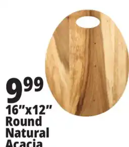 Ocean State Job Lot 16x12 Round Natural Acacia offer