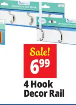 Ocean State Job Lot 4 Hook Decor Rail offer