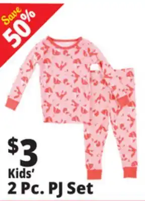 Ocean State Job Lot Kids' 2 Pc. PJ Set offer
