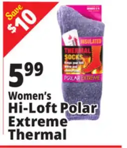 Ocean State Job Lot Women's Hi-Loft Polar Extreme Thermal offer