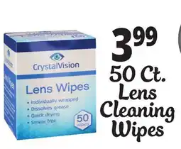 Ocean State Job Lot CrystalVision Lens Cleaning Wipes offer