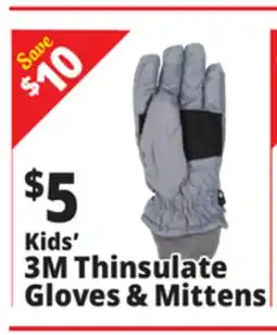 Ocean State Job Lot Kid's 3M Thinsulate Gloves & Mittens offer