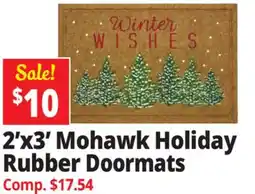 Ocean State Job Lot 2' x 3' Mohawk Holiday Rubber Doormats offer