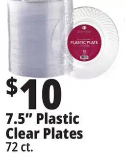 Ocean State Job Lot 7.5 Plastic Clear Plates offer