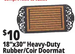 Ocean State Job Lot 18x30 Heavy-Duty Rubber/Coir Doormat offer